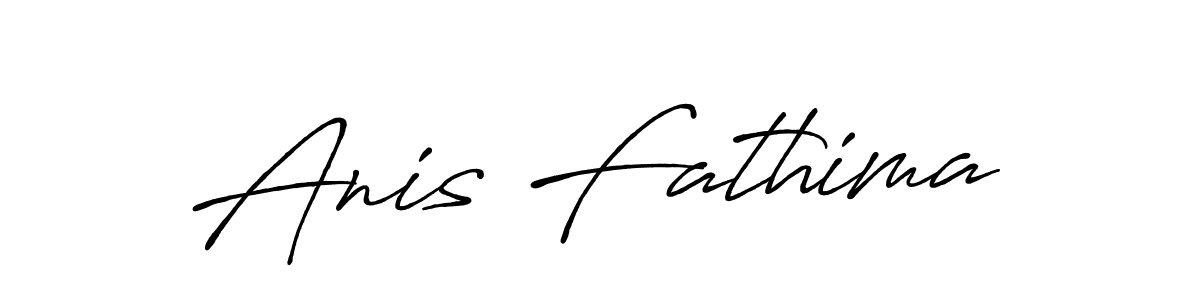 Design your own signature with our free online signature maker. With this signature software, you can create a handwritten (Antro_Vectra_Bolder) signature for name Anis Fathima. Anis Fathima signature style 7 images and pictures png