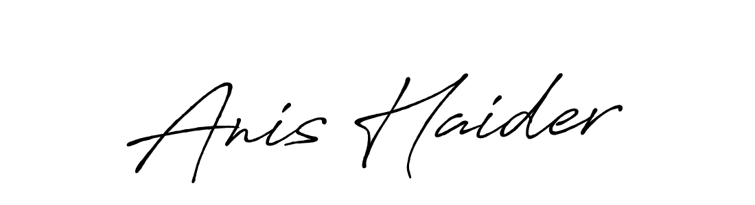 Also we have Anis Haider name is the best signature style. Create professional handwritten signature collection using Antro_Vectra_Bolder autograph style. Anis Haider signature style 7 images and pictures png