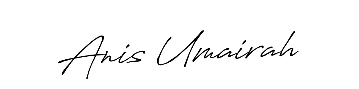 Make a beautiful signature design for name Anis Umairah. Use this online signature maker to create a handwritten signature for free. Anis Umairah signature style 7 images and pictures png