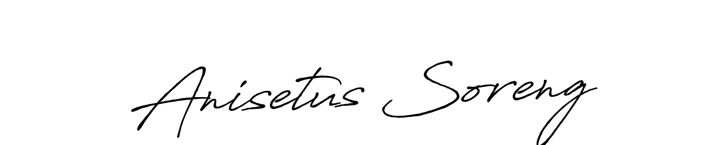 Here are the top 10 professional signature styles for the name Anisetus Soreng. These are the best autograph styles you can use for your name. Anisetus Soreng signature style 7 images and pictures png