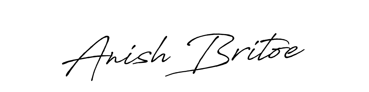 It looks lik you need a new signature style for name Anish Britoe. Design unique handwritten (Antro_Vectra_Bolder) signature with our free signature maker in just a few clicks. Anish Britoe signature style 7 images and pictures png