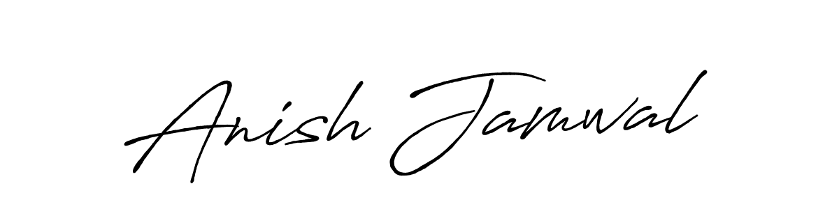 if you are searching for the best signature style for your name Anish Jamwal. so please give up your signature search. here we have designed multiple signature styles  using Antro_Vectra_Bolder. Anish Jamwal signature style 7 images and pictures png