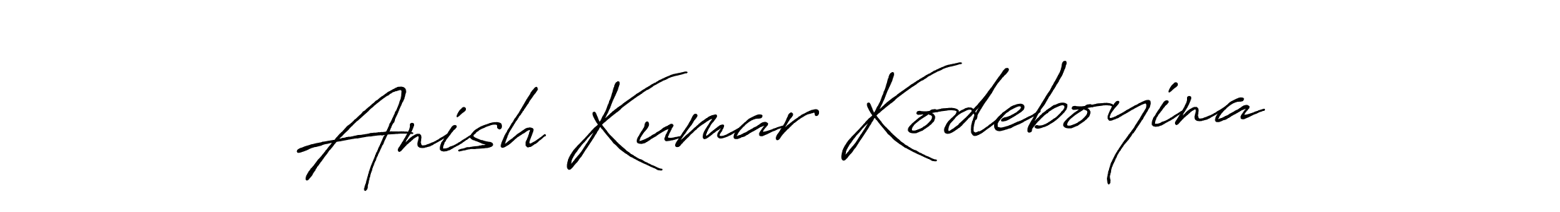 Make a beautiful signature design for name Anish Kumar Kodeboyina. Use this online signature maker to create a handwritten signature for free. Anish Kumar Kodeboyina signature style 7 images and pictures png
