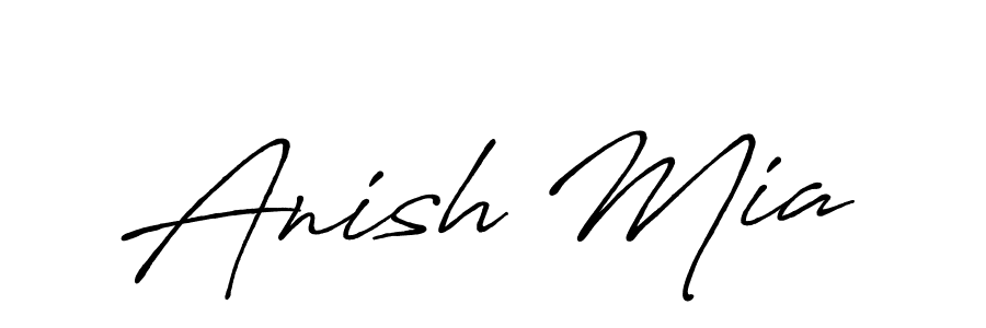 Make a short Anish Mia signature style. Manage your documents anywhere anytime using Antro_Vectra_Bolder. Create and add eSignatures, submit forms, share and send files easily. Anish Mia signature style 7 images and pictures png