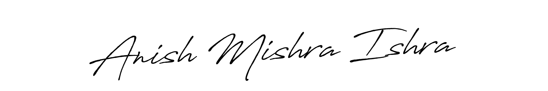 Also we have Anish Mishra Ishra name is the best signature style. Create professional handwritten signature collection using Antro_Vectra_Bolder autograph style. Anish Mishra Ishra signature style 7 images and pictures png