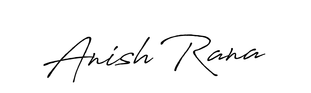 Use a signature maker to create a handwritten signature online. With this signature software, you can design (Antro_Vectra_Bolder) your own signature for name Anish Rana. Anish Rana signature style 7 images and pictures png