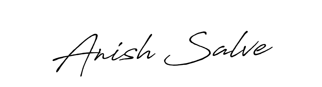 Also we have Anish Salve name is the best signature style. Create professional handwritten signature collection using Antro_Vectra_Bolder autograph style. Anish Salve signature style 7 images and pictures png