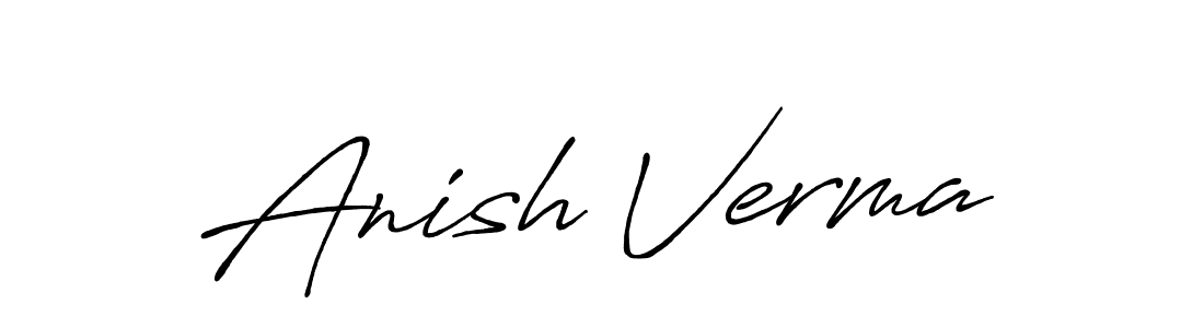 Also You can easily find your signature by using the search form. We will create Anish Verma name handwritten signature images for you free of cost using Antro_Vectra_Bolder sign style. Anish Verma signature style 7 images and pictures png