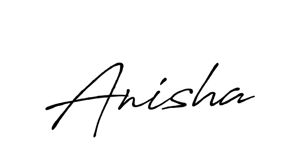 How to make Anisha name signature. Use Antro_Vectra_Bolder style for creating short signs online. This is the latest handwritten sign. Anisha signature style 7 images and pictures png