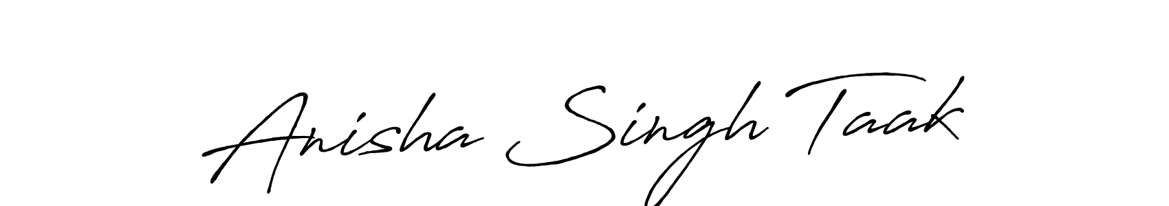 Also You can easily find your signature by using the search form. We will create Anisha Singh Taak name handwritten signature images for you free of cost using Antro_Vectra_Bolder sign style. Anisha Singh Taak signature style 7 images and pictures png
