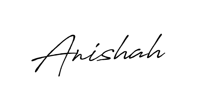 Design your own signature with our free online signature maker. With this signature software, you can create a handwritten (Antro_Vectra_Bolder) signature for name Anishah. Anishah signature style 7 images and pictures png