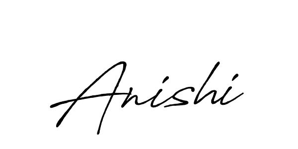 The best way (Antro_Vectra_Bolder) to make a short signature is to pick only two or three words in your name. The name Anishi include a total of six letters. For converting this name. Anishi signature style 7 images and pictures png