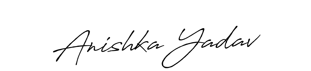 Similarly Antro_Vectra_Bolder is the best handwritten signature design. Signature creator online .You can use it as an online autograph creator for name Anishka Yadav. Anishka Yadav signature style 7 images and pictures png