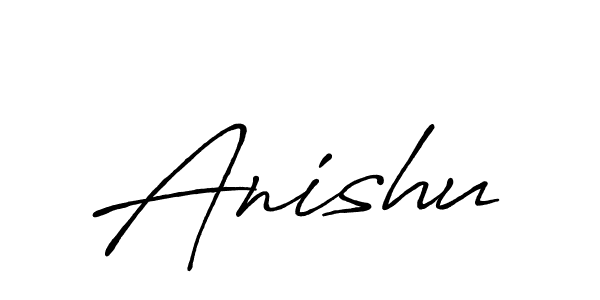 if you are searching for the best signature style for your name Anishu. so please give up your signature search. here we have designed multiple signature styles  using Antro_Vectra_Bolder. Anishu signature style 7 images and pictures png