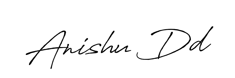 Use a signature maker to create a handwritten signature online. With this signature software, you can design (Antro_Vectra_Bolder) your own signature for name Anishu Dd. Anishu Dd signature style 7 images and pictures png