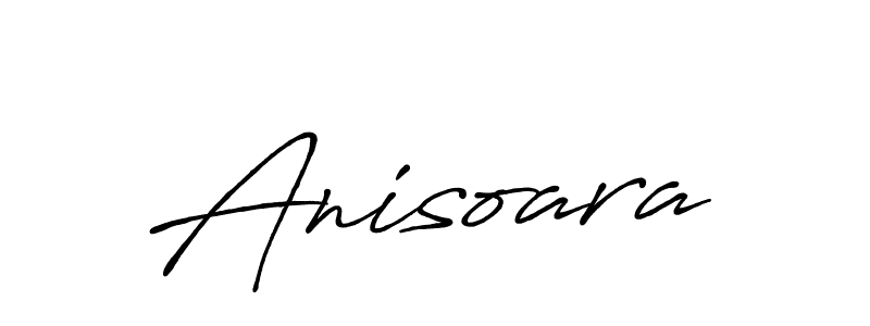 Make a beautiful signature design for name Anisoara. With this signature (Antro_Vectra_Bolder) style, you can create a handwritten signature for free. Anisoara signature style 7 images and pictures png