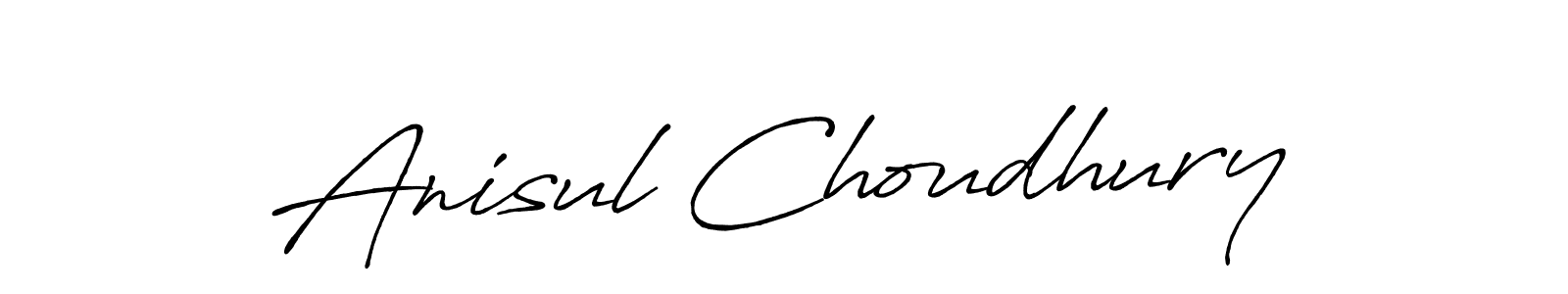 Make a beautiful signature design for name Anisul Choudhury. With this signature (Antro_Vectra_Bolder) style, you can create a handwritten signature for free. Anisul Choudhury signature style 7 images and pictures png