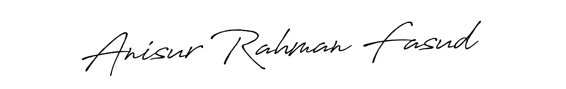 How to make Anisur Rahman Fasud name signature. Use Antro_Vectra_Bolder style for creating short signs online. This is the latest handwritten sign. Anisur Rahman Fasud signature style 7 images and pictures png