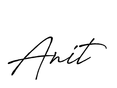 Use a signature maker to create a handwritten signature online. With this signature software, you can design (Antro_Vectra_Bolder) your own signature for name Anit. Anit signature style 7 images and pictures png