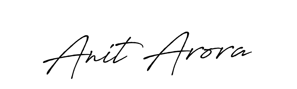 The best way (Antro_Vectra_Bolder) to make a short signature is to pick only two or three words in your name. The name Anit Arora include a total of six letters. For converting this name. Anit Arora signature style 7 images and pictures png