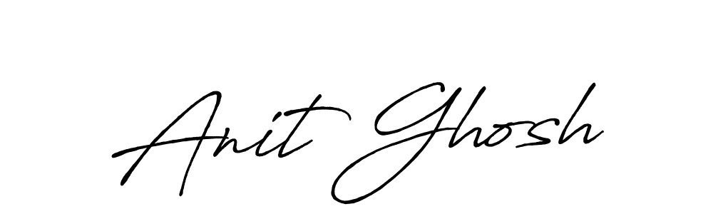 Make a beautiful signature design for name Anit Ghosh. With this signature (Antro_Vectra_Bolder) style, you can create a handwritten signature for free. Anit Ghosh signature style 7 images and pictures png