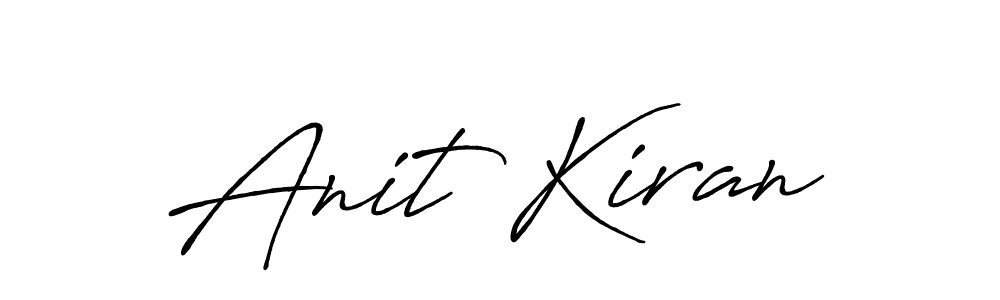 Create a beautiful signature design for name Anit Kiran. With this signature (Antro_Vectra_Bolder) fonts, you can make a handwritten signature for free. Anit Kiran signature style 7 images and pictures png