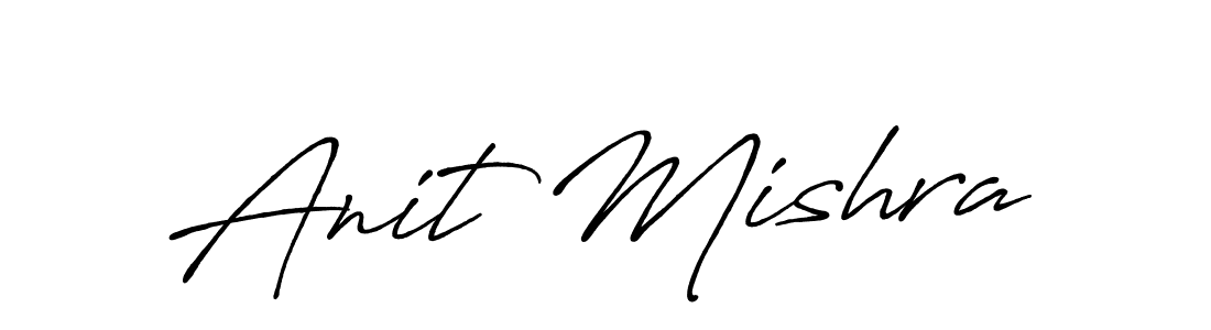 Create a beautiful signature design for name Anit Mishra. With this signature (Antro_Vectra_Bolder) fonts, you can make a handwritten signature for free. Anit Mishra signature style 7 images and pictures png