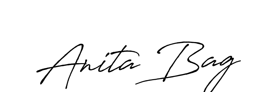 Design your own signature with our free online signature maker. With this signature software, you can create a handwritten (Antro_Vectra_Bolder) signature for name Anita Bag. Anita Bag signature style 7 images and pictures png