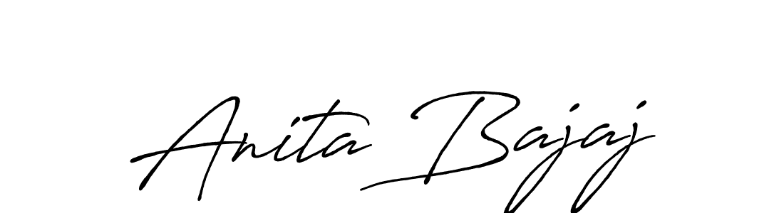 Also we have Anita Bajaj name is the best signature style. Create professional handwritten signature collection using Antro_Vectra_Bolder autograph style. Anita Bajaj signature style 7 images and pictures png