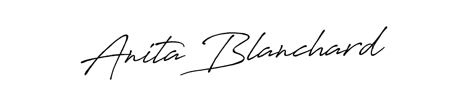 if you are searching for the best signature style for your name Anita Blanchard. so please give up your signature search. here we have designed multiple signature styles  using Antro_Vectra_Bolder. Anita Blanchard signature style 7 images and pictures png