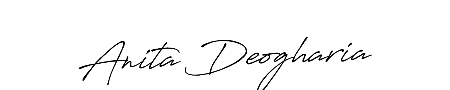 Anita Deogharia stylish signature style. Best Handwritten Sign (Antro_Vectra_Bolder) for my name. Handwritten Signature Collection Ideas for my name Anita Deogharia. Anita Deogharia signature style 7 images and pictures png