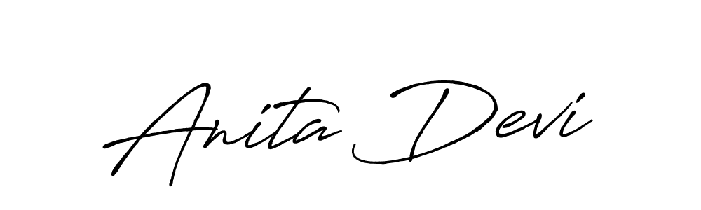 How to make Anita Devi signature? Antro_Vectra_Bolder is a professional autograph style. Create handwritten signature for Anita Devi name. Anita Devi signature style 7 images and pictures png