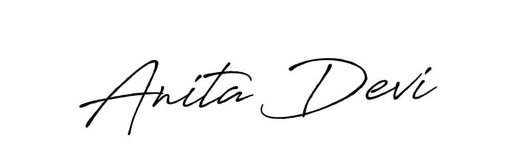 You should practise on your own different ways (Antro_Vectra_Bolder) to write your name (Anita Devi) in signature. don't let someone else do it for you. Anita Devi signature style 7 images and pictures png