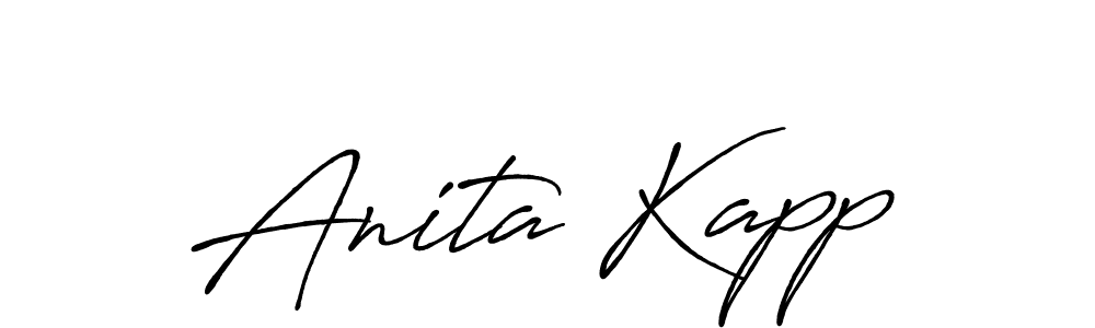 Antro_Vectra_Bolder is a professional signature style that is perfect for those who want to add a touch of class to their signature. It is also a great choice for those who want to make their signature more unique. Get Anita Kapp name to fancy signature for free. Anita Kapp signature style 7 images and pictures png