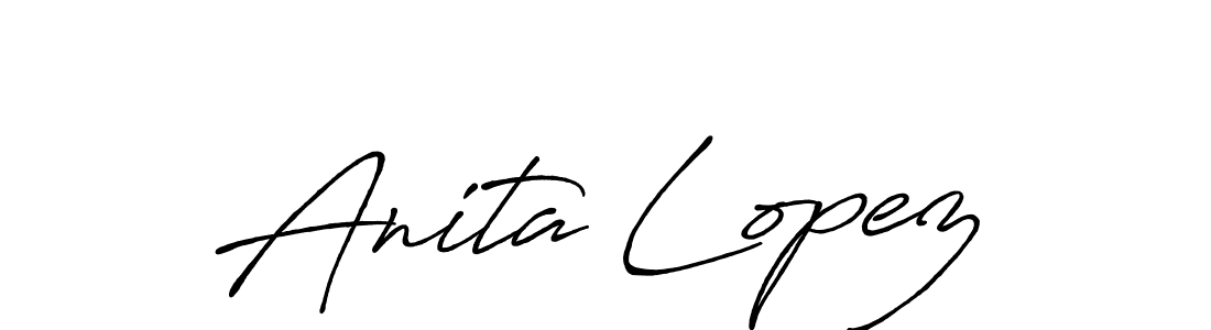 if you are searching for the best signature style for your name Anita Lopez. so please give up your signature search. here we have designed multiple signature styles  using Antro_Vectra_Bolder. Anita Lopez signature style 7 images and pictures png