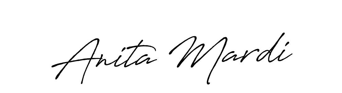 if you are searching for the best signature style for your name Anita Mardi. so please give up your signature search. here we have designed multiple signature styles  using Antro_Vectra_Bolder. Anita Mardi signature style 7 images and pictures png