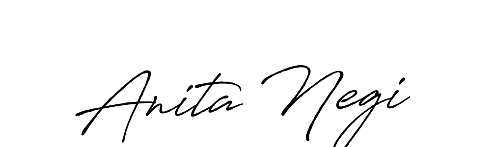This is the best signature style for the Anita Negi name. Also you like these signature font (Antro_Vectra_Bolder). Mix name signature. Anita Negi signature style 7 images and pictures png