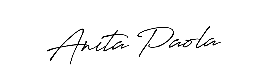 It looks lik you need a new signature style for name Anita Paola. Design unique handwritten (Antro_Vectra_Bolder) signature with our free signature maker in just a few clicks. Anita Paola signature style 7 images and pictures png