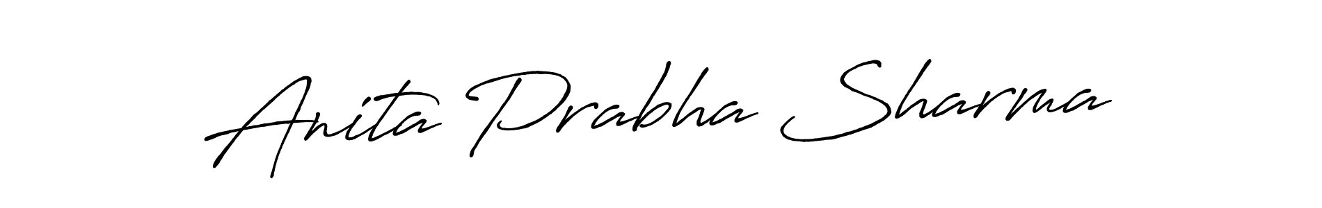 How to Draw Anita Prabha Sharma signature style? Antro_Vectra_Bolder is a latest design signature styles for name Anita Prabha Sharma. Anita Prabha Sharma signature style 7 images and pictures png