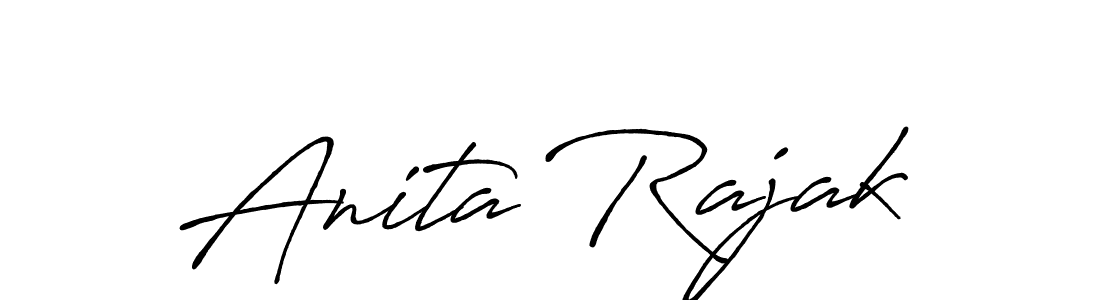 You can use this online signature creator to create a handwritten signature for the name Anita Rajak. This is the best online autograph maker. Anita Rajak signature style 7 images and pictures png