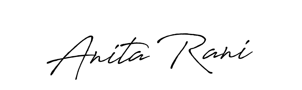 Antro_Vectra_Bolder is a professional signature style that is perfect for those who want to add a touch of class to their signature. It is also a great choice for those who want to make their signature more unique. Get Anita Rani name to fancy signature for free. Anita Rani signature style 7 images and pictures png