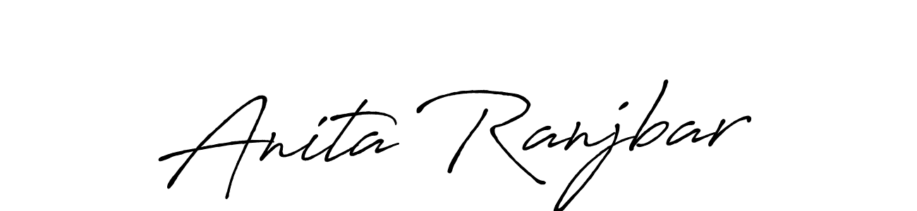 if you are searching for the best signature style for your name Anita Ranjbar. so please give up your signature search. here we have designed multiple signature styles  using Antro_Vectra_Bolder. Anita Ranjbar signature style 7 images and pictures png
