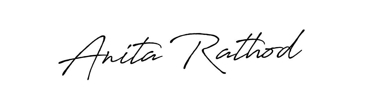 Make a beautiful signature design for name Anita Rathod. With this signature (Antro_Vectra_Bolder) style, you can create a handwritten signature for free. Anita Rathod signature style 7 images and pictures png