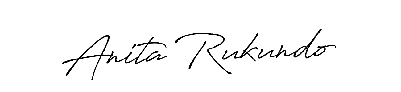 Make a beautiful signature design for name Anita Rukundo. With this signature (Antro_Vectra_Bolder) style, you can create a handwritten signature for free. Anita Rukundo signature style 7 images and pictures png