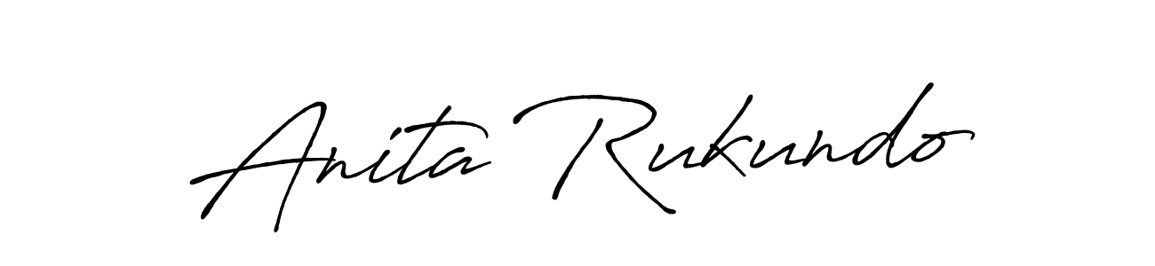 Make a beautiful signature design for name Anita Rukundo. With this signature (Antro_Vectra_Bolder) style, you can create a handwritten signature for free. Anita Rukundo signature style 7 images and pictures png