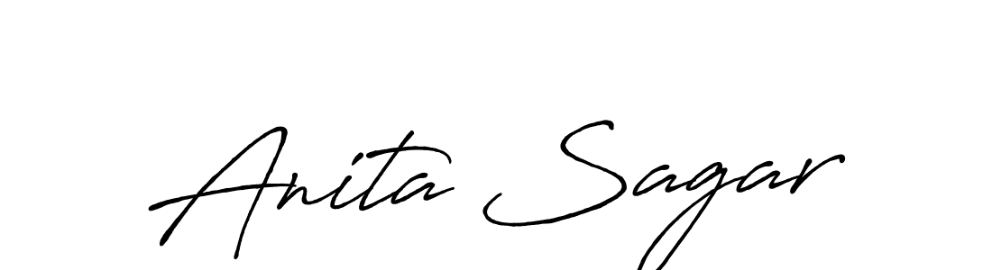 How to Draw Anita Sagar signature style? Antro_Vectra_Bolder is a latest design signature styles for name Anita Sagar. Anita Sagar signature style 7 images and pictures png