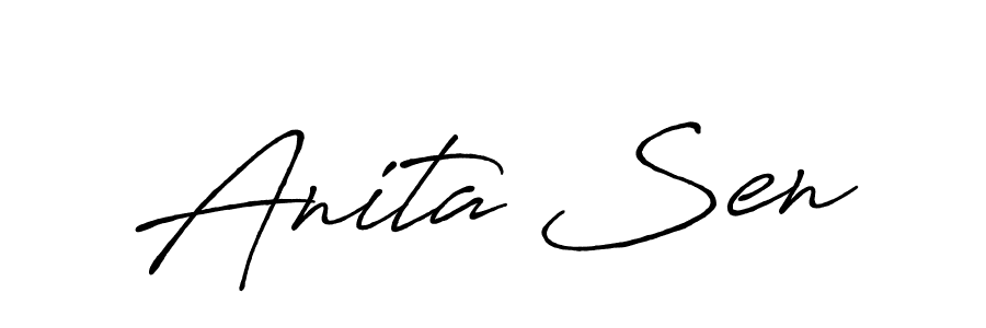Also we have Anita Sen name is the best signature style. Create professional handwritten signature collection using Antro_Vectra_Bolder autograph style. Anita Sen signature style 7 images and pictures png