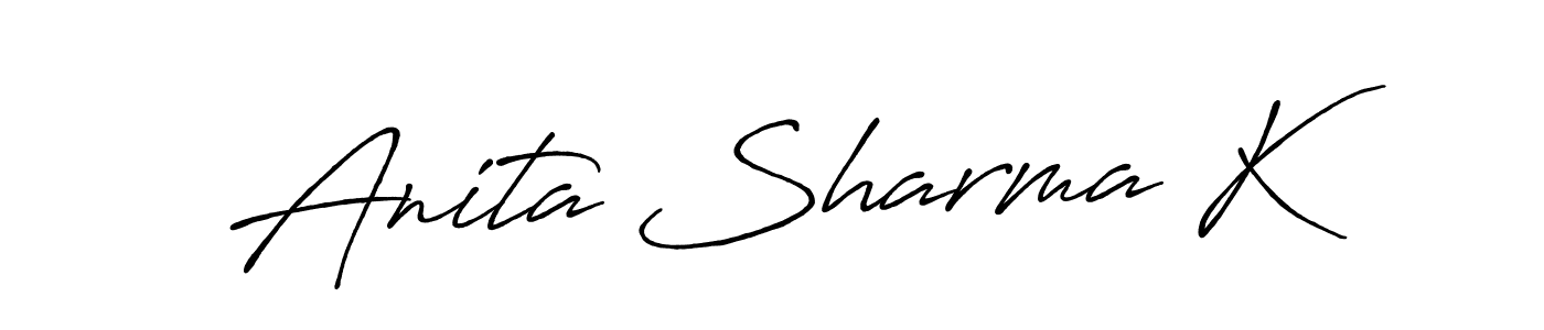 See photos of Anita Sharma K official signature by Spectra . Check more albums & portfolios. Read reviews & check more about Antro_Vectra_Bolder font. Anita Sharma K signature style 7 images and pictures png