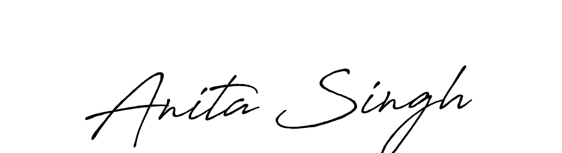 Also You can easily find your signature by using the search form. We will create Anita Singh name handwritten signature images for you free of cost using Antro_Vectra_Bolder sign style. Anita Singh signature style 7 images and pictures png