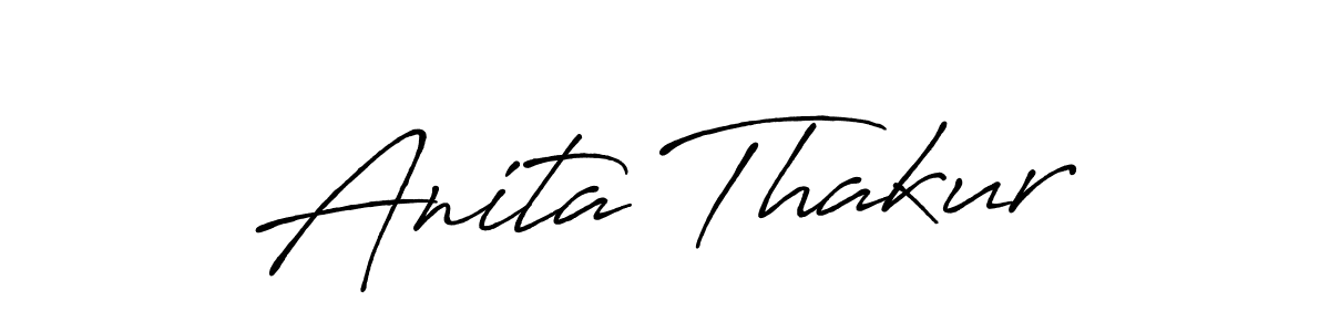 Use a signature maker to create a handwritten signature online. With this signature software, you can design (Antro_Vectra_Bolder) your own signature for name Anita Thakur. Anita Thakur signature style 7 images and pictures png